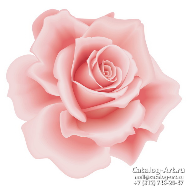 Натяжные потолки с фотопечатью - Розовые розы 20
